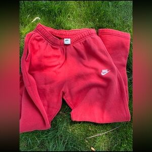 Red Nike Sweatpants